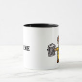 Mug Garbage à tête rouge tenant 2 boîtes de conserve M (Centre)