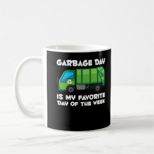 Mug Garbage Day Boys Toddlers Ventilateur de camion