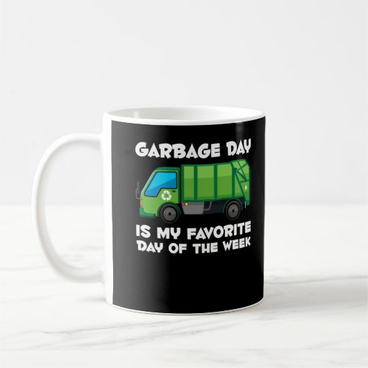 Mug Garbage Day Boys Toddlers Ventilateur de camion (Gauche)