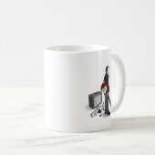 Mug garçon avec guitare effiloche (Devant droit)