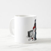 Mug garçon avec guitare effiloche (Devant gauche)