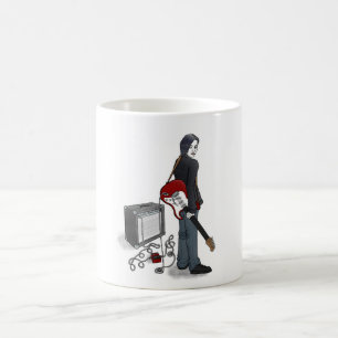Mug garçon avec guitare effiloche