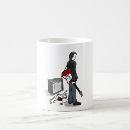 Mug garçon avec guitare effiloche (Centre)