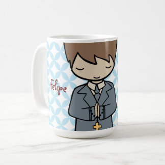 Mug Garçon brun de cheveux de première sainte
