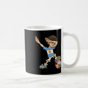 Mug Garçon Dabbing Maillot de Foot Argentine Drapeau N