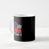 Mug Garçon d'anniversaire de voiture de course de la f (Devant gauche)