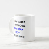 Mug garçon d'anniversaire, génial (Devant gauche)