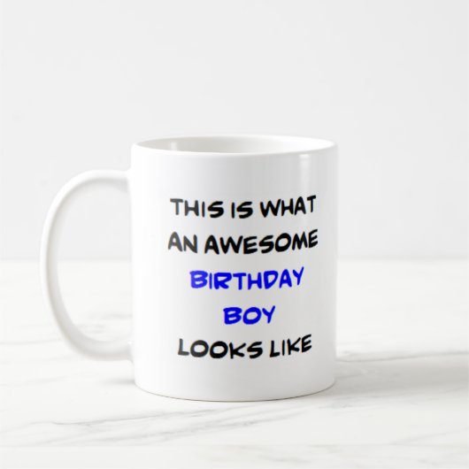 Mug garçon d'anniversaire, génial (Gauche)