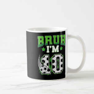 Mug Garçon de 10 ans pour son anniversaire Football Br