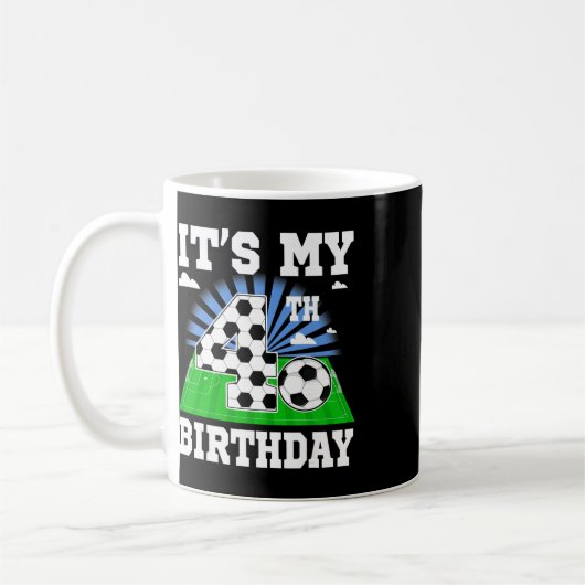 Mug Garçon de 4 ans C'est mon 4ème anniversaire Thème (Gauche)