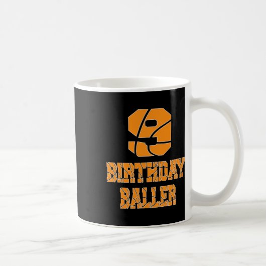Mug Garçon de 9 ans pour fête à thème squelette pour 9 (Droite)