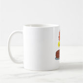Mug Garçon de dessin animé drôle avec gâteau d'anniver (Gauche)