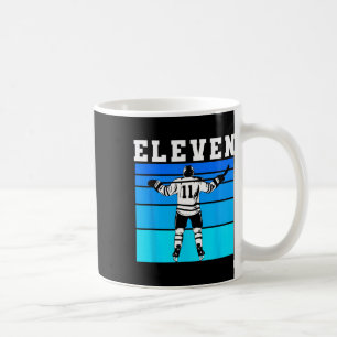 Mug Garçon de hockey 11e anniversaire Onze Hockey sur