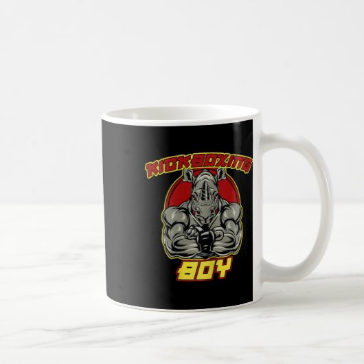 Mug Garçon de kickboxing arts martiaux (Droite)