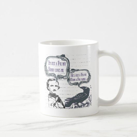 Mug Garçon de Poe de livre (Droite)