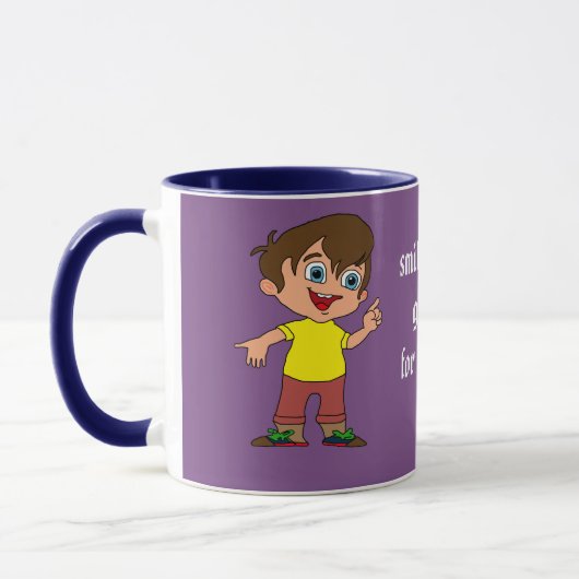 Mug garçon de sourire (Gauche)