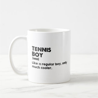 Mug Garçon de Tennis Définition Drôle Amateur de Tenni