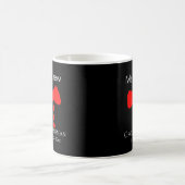 Mug garçon d'honneur ajouter nom année noire nœud papi (Centre)