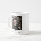 Mug Garçon diplômé photo moderne (Devant gauche)
