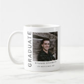 Mug Garçon diplômé photo moderne (Gauche)
