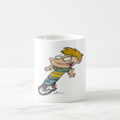 Mug Garçon drôle à monocycle (Centre)