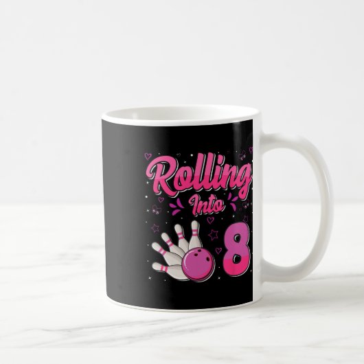 Mug Garçon Fille Bowling Anniversaire Roulant Dans 8 D (Droite)