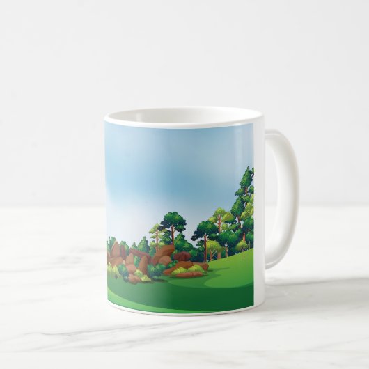 Mug Garçon jouant au golf (Devant droit)