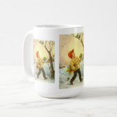 Mug Garçon marchant dans la neige (Devant gauche)