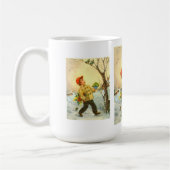 Mug Garçon marchant dans la neige (Gauche)