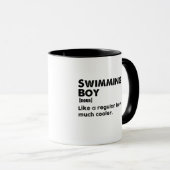 Mug Garçon qui Nage Définition Drôle Nageur (Devant droit)