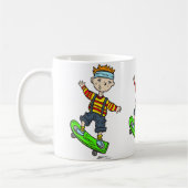 Mug Garçon sur la planche à roulettes (Gauche)