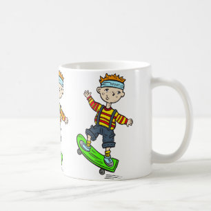 Mug Garçon sur la planche à roulettes