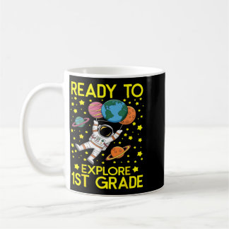 Mug Garçons 1re année drôle astronaute retour à l'écol