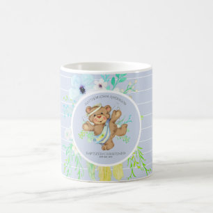 Mug GARÇONS BAPTISME - BLUE Angel Teddy ours personnal