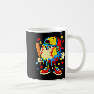 Mug Garçons Baseball Sensibilisation à l'autisme Crème