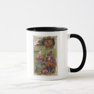 Mug Garçons courant de l'homme de citrouille dans le