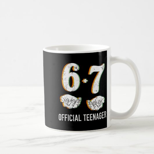 Mug Garçons Filles Adolescent de 6+7 ans 13e anniversa (Droite)