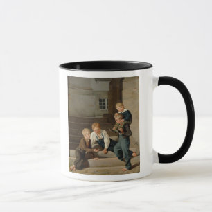 Mug Garçons jouant des matrices devant Christiansborg