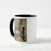Mug Garçons jouant des matrices devant Christiansborg (Devant gauche)
