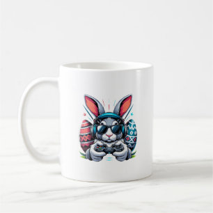 Mug Garçons Joyeux Jour de Pâques Lapin Œuf Jeu Vidéo 