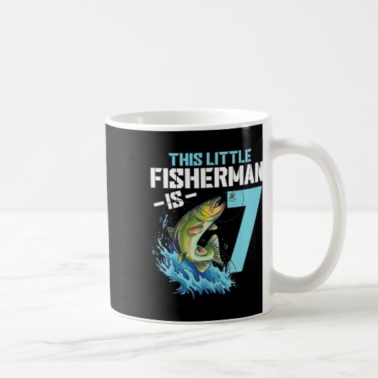 Mug Garçons Pêche Anniversaire Chemise 7 Ans Poisson G (Droite)