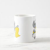Mug Garde couleur chat Jaune et blanc (Centre)