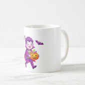 Mug Garde de bonbons d'Halloween de vampire (Devant droit)