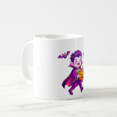 Mug Garde de bonbons d'Halloween de vampire (Devant gauche)
