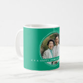 Mug Garde de Mariage Message Photo Modèle Vert C115 (Devant gauche)