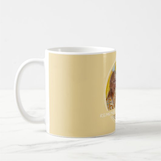 Mug Garde de Message Photo Modèle Copains Jaune C62 (Gauche)