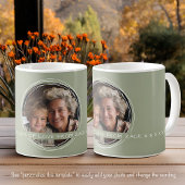 Mug Garde de Message Photo Modèle Grand-mère Vert C22