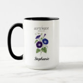 Mug Garde de naissance florale de septembre au matin (Gauche)