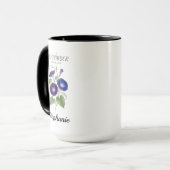Mug Garde de naissance florale de septembre au matin (Devant gauche)