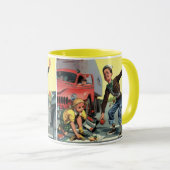 Mug Garde de passage de la patrouille de sécurité vint (Devant droit)